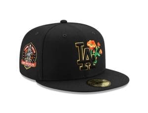 Los Angeles Dodgers California Poppy 59Fifty Fitted Hat by MLB x New Era Front Los Angeles Dodgers California Poppy 59Fifty Fitted Hat by MLB x New Era Front
