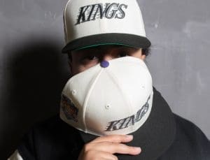 Los Angeles Kings 2002 NHL ASG Chrome White Black 59Fifty Fitted Hat by NHL x New Era Los Angeles Kings 2002 NHL ASG Chrome White Black 59Fifty Fitted Hat by NHL x New Era