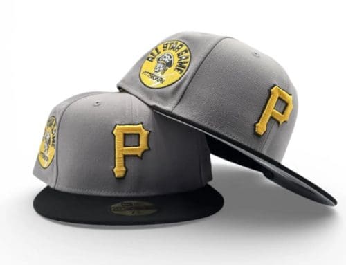Pittsburgh Pirates 1974 ASG Light Gray Black 59Fifty Fitted Hat by MLB x New Era