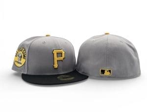 Pittsburgh Pirates 1974 ASG Light Gray Black 59Fifty Fitted Hat by MLB x New Era Back Pittsburgh Pirates 1974 ASG Light Gray Black 59Fifty Fitted Hat by MLB x New Era Back