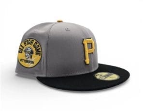 Pittsburgh Pirates 1974 ASG Light Gray Black 59Fifty Fitted Hat by MLB x New Era Right Pittsburgh Pirates 1974 ASG Light Gray Black 59Fifty Fitted Hat by MLB x New Era Right