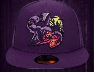 Sasquatch Purple 59Fifty Fitted Hat by Noble North x New Era Front Sasquatch Purple 59Fifty Fitted Hat by Noble North x New Era Front