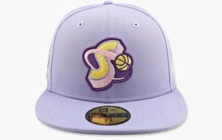 Seattle Supersonics Lavender 59Fifty Fitted Hat by NBA x New Era