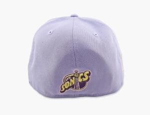Seattle Supersonics Lavender 59Fifty Fitted Hat by NBA x New Era Back