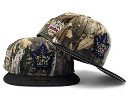 Toronto Maple Leafs 2018 Stadium Series Realtree Black 59Fifty Fitted Hat by NHL x New Era