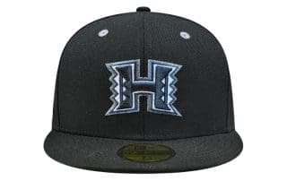 UH Metallic Pewter Black 59Fifty Fitted Hat by Fitted Hawaii x New Era