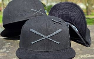Crossed Bats Logo 3M Reflective 59Fifty Fitted Hat by JustFitteds x New Era