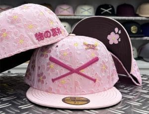 Crossed Bats Logo Sakura 2026 59Fifty Fitted Hat by JustFitteds x New Era Front