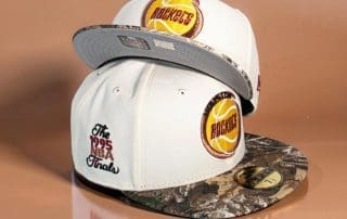 Houston Rockets 1999 NBA Finals Cream Camo 59Fifty Fitted Hat by NBA x New Era