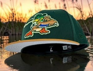 Marshland Mallards Dark Green Light Bronze 59Fifty Fitted Hat by Noble North x New Era Marshland Mallards Dark Green Light Bronze 59Fifty Fitted Hat by Noble North x New Era