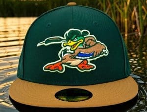Marshland Mallards Dark Green Light Bronze 59Fifty Fitted Hat by Noble North x New Era Front Marshland Mallards Dark Green Light Bronze 59Fifty Fitted Hat by Noble North x New Era Front