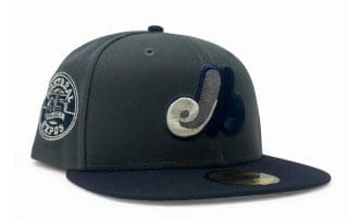 Montreal Expos 35th Anniversary Dark Gray Navy 59Fifty Fitted Hat by MLB x New Era