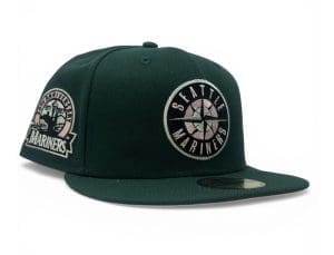 Seattle Mariners 30th Anniversary Green Pink 59Fifty Fitted Hat by MLB x New Era