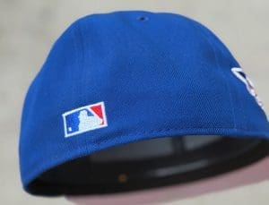 Texas Rangers 40th Anniversary Royal Pink 59Fifty Fitted Hat by MLB x New Era Back