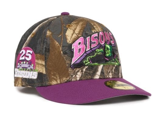 Buffalo Bisons 25th Realtree Grape 59Fifty Fitted Hat by MiLB x New Era