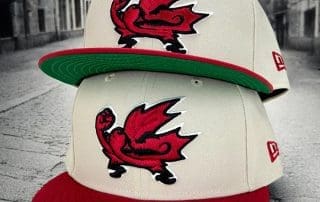 Fighting Maples Stone Vintage Red 59Fifty Fitted Hat by Noble North x New Era