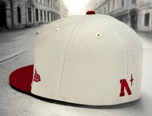 Fighting Maples Stone Vintage Red 59Fifty Fitted Hat by Noble North x New Era Back