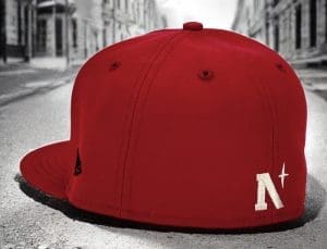 Fighting Maples Vintage Red 59Fifty Fitted Hat by Noble North x New Era Back