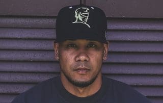 Kamehameha Navy Metallic Gold 59Fifty Fitted Hat by Fitted Hawaii x New Era