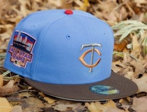 Minnesota Twins 2014 ASG Magic Blue Walnut Brown 59Fifty Fitted Hat by MLB x New Era