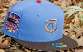 Minnesota Twins 2014 ASG Magic Blue Walnut Brown 59Fifty Fitted Hat by MLB x New Era