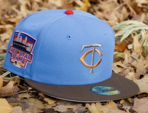 Minnesota Twins 2014 ASG Magic Blue Walnut Brown 59Fifty Fitted Hat by MLB x New Era