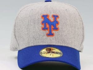 New York Mets Grey 70th Anniversary 59Fifty Fitted Hat by MLB x New Era Front