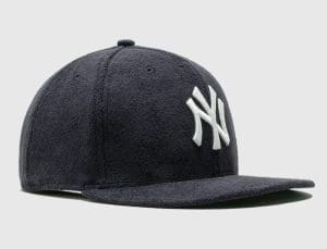 New York Yankees Terry Cloth Navy 59Fifty Fitted Hat by MLB x New Era Right