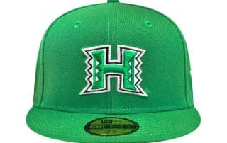 UH Kelly Green Orange 59Fifty Fitted Hat by Fitted Hawaii x New Era
