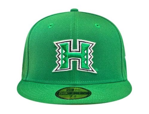 UH Kelly Green Orange 59Fifty Fitted Hat by Fitted Hawaii x New Era