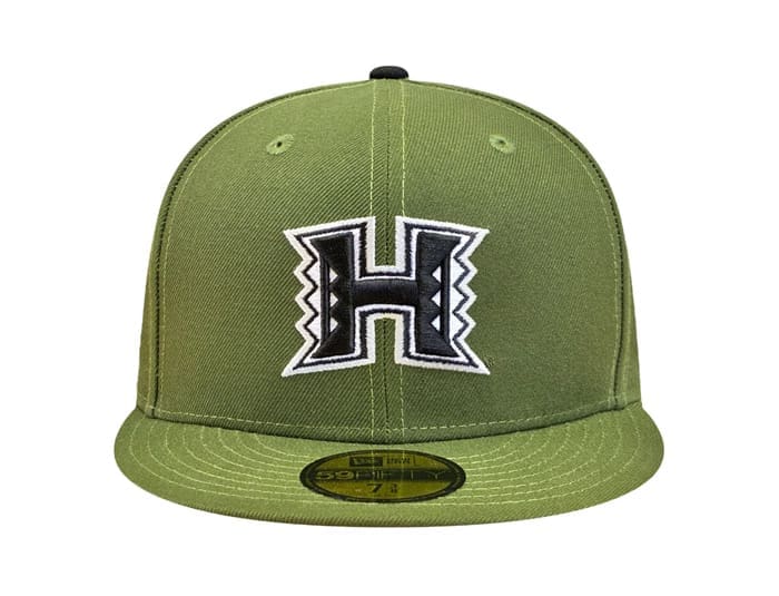 UH Rifle Green 59Fifty Fitted Hat by Fitted Hawaii x New Era