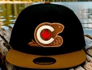 Canadian Beaver Black Brown 59Fifty Fitted Hat by Noble North x New Era Front Canadian Beaver Black Brown 59Fifty Fitted Hat by Noble North x New Era Front