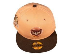 Chicago Cubs 1990 All-Star Game Peach Walnut 59Fifty Fitted Hat by MLB x New Era Front Chicago Cubs 1990 All-Star Game Peach Walnut 59Fifty Fitted Hat by MLB x New Era Front