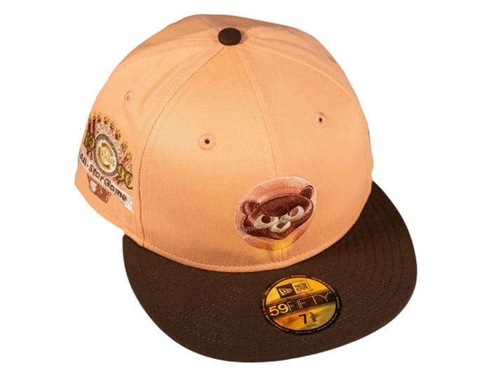 Chicago Cubs 1990 All-Star Game Peach Walnut 59Fifty Fitted Hat by MLB x New Era