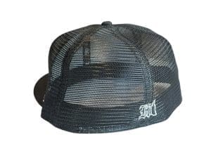 Hawaii Sticker Black Metallic Silver 59Fifty Fitted Hat by 808AllDay x New Era Back