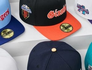 Just Caps MLB Gothic Script 59Fifty Fitted Hat Collection by MLB x New Era Front