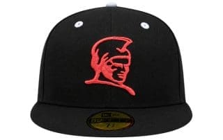 Kamehameha Black Coral Red 59Fifty Fitted Hat by Fitted Hawaii x New Era