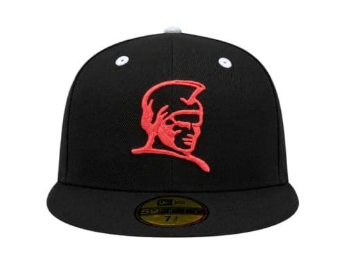 Kamehameha Black Coral Red 59Fifty Fitted Hat by Fitted Hawaii x New Era
