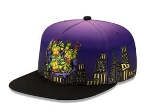 Night Cityscape 59Fifty Fitted Hat by Teenage Mutant Ninja Turtles x New Era Left
