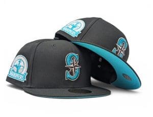 Seattle Mariners 30th Anniversary Black Teal 59Fifty Fitted Hat by MLB x New Era Seattle Mariners 30th Anniversary Black Teal 59Fifty Fitted Hat by MLB x New Era