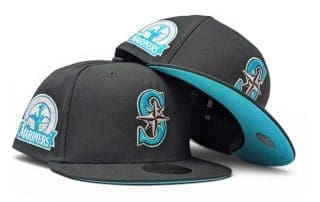 Seattle Mariners 30th Anniversary Black Teal 59Fifty Fitted Hat by MLB x New Era