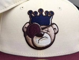 Berlin Bear Chrome Maroon 59Fifty Fitted Hat by JustFitteds x New Era Berlin Bear Chrome Maroon 59Fifty Fitted Hat by JustFitteds x New Era