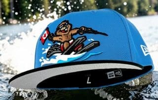 Dam Wake Makers Blue Reef Black 59Fifty Fitted Hat by Noble North x New Era