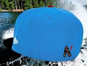 Dam Wake Makers Blue Reef Black 59Fifty Fitted Hat by Noble North x New Era Back