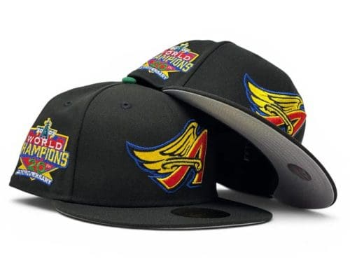 Los Angeles Angels 2002 World Champions Black 59Fifty Fitted Hat by MLB x New Era