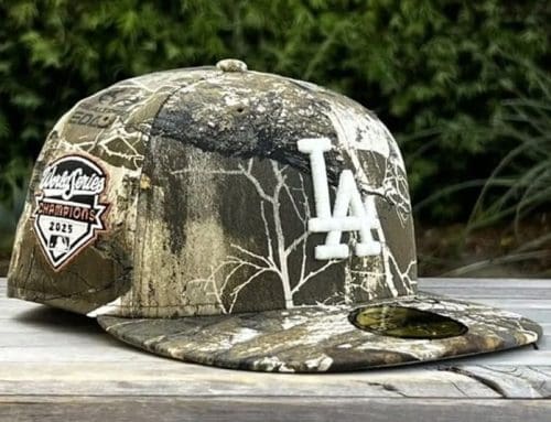 Los Angeles Dodgers 2025 World Series Champs Realtree Metallic 59Fifty Fitted Hat by MLB x New Era