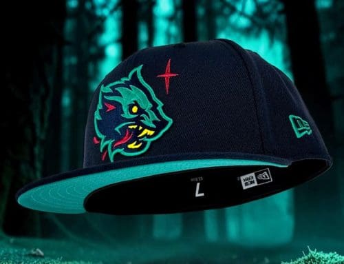 Northwest Wolf Navy 59Fifty Fitted Hat by Noble North x New Era