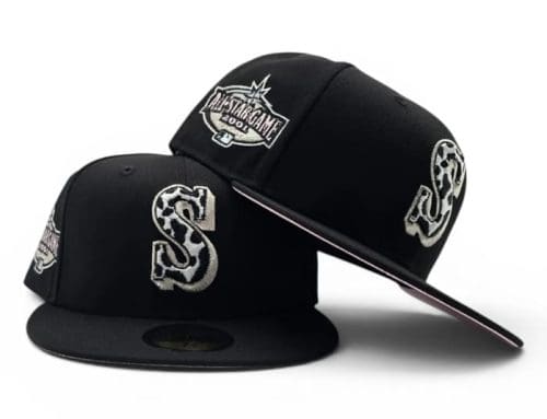 Seattle Mariners Cow Print Logo 2001 ASG 59Fifty Fitted Hat by MLB x New Era