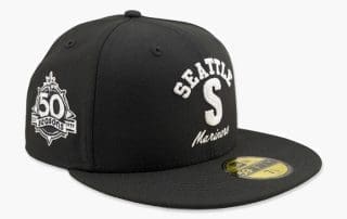 Seattle Mariners Steelheads Black 59Fifty Fitted Hat by MLB x New Era