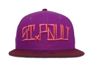 St. Pauli Grape Maroon 59Fifty Fitted Hat by JustFitteds x New Era St. Pauli Grape Maroon 59Fifty Fitted Hat by JustFitteds x New Era